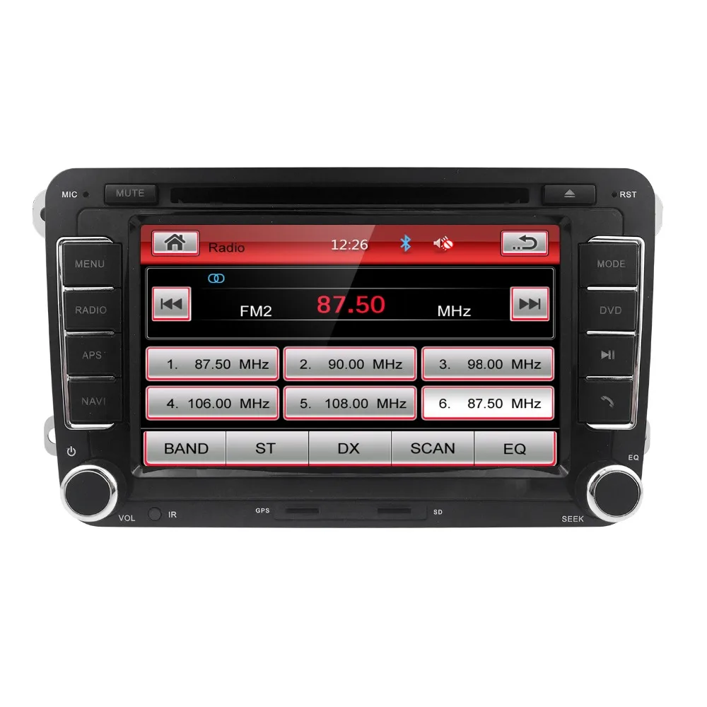 

Wholesale! Hizpo 2 din 7" Car DVD Multimedia player GPS Navigation Autoradio For VW/passat b6 /SEAT leon 2 Altea Toledo Skoda BT