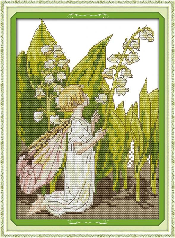 

Penstemon spirit, counted printed on fabric DMC 14CT 11CT Cross Stitch kits,embroidery needlework Sets, Home Decor
