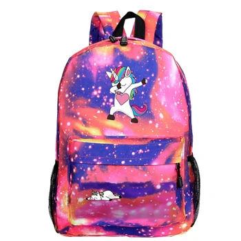

cute DAB unicorn School Bags Students Boys Girls School rucksack New beautiful unicorn printing knapsack Casual Backpack