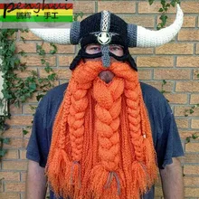 Мужские и женские, детские, варварские, вагабондовые, викинги, Beanie, роговые шапки ручной работы, зимние, теплые, подарки на день рождения, Забавный кляп, шапка на Хэллоуин