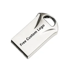 Super Mini Usb Flash Drive Silver Metal Pen Drive Waterproof Flash Memory Usb 2.0 Pendrive 4GB 8GB 16GB 32GB 64GB 128G Usb Stick wansenda metal usb flash drive waterproof pen drive 64gb 32gb usb stick 4gb 8gb 16gb pendrive external storage usb memory stick