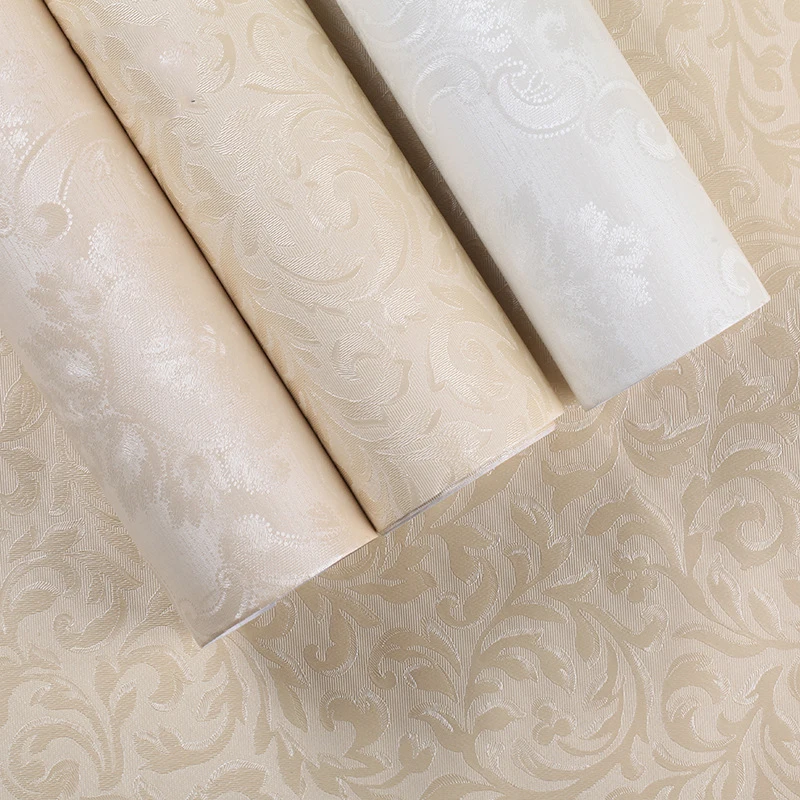 

50m*0.6cm Non-Woven European Style 3D Stereo Embossed Wallpaper Living Room TV Sofa Backdrop Wall Home Decor Wall Papers Roll