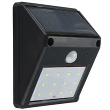 Водонепроницаемый 12 Светодиодный 2835 SMD светодиодный солнечный свет наружное освещение PIR датчик движения Солнечная энергия лампа садовый настенный светильник-бра декоративный