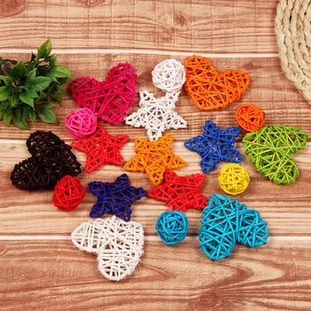 

2pcs Color Rattan Handmade Items Photos Studio DIY Decorations Photography props for Home/Wedding/Party/Kindergarten Ornaments