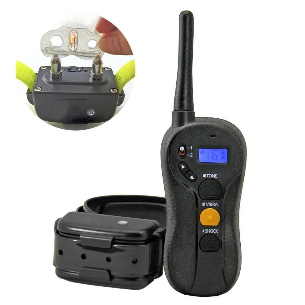 600M remote pet dog training collar electric shock collars for dogs Rechargeable IP7 waterproof ...