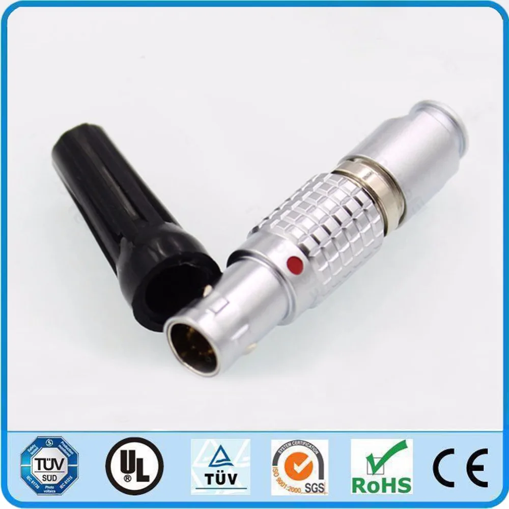 LEMO металлический круговой разъем FGB 0B 2 3 4 5 6 7 9 Pin два Keying (60 градусов) штекер FGB.0B. 30 *.