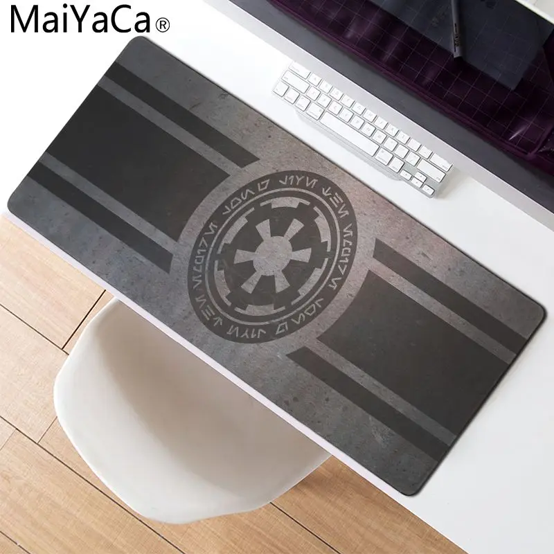 Maiyaca большой игровой DIY Дизайн узор компьютер Мышь игровой коврик Мышь площадку для Эмблема не оверлоком края логотип 300x900 мм