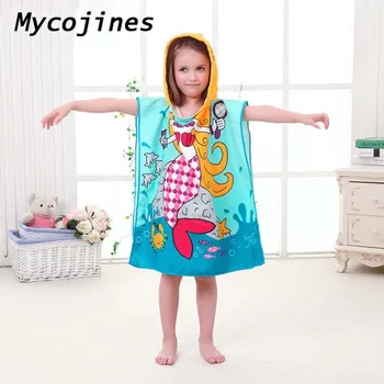 

Creative Explosion Models Children's Towel Towels Wear Microfiber Cloth Boy Girls Beach Cartoon Soft Package Skirt Home Textiles