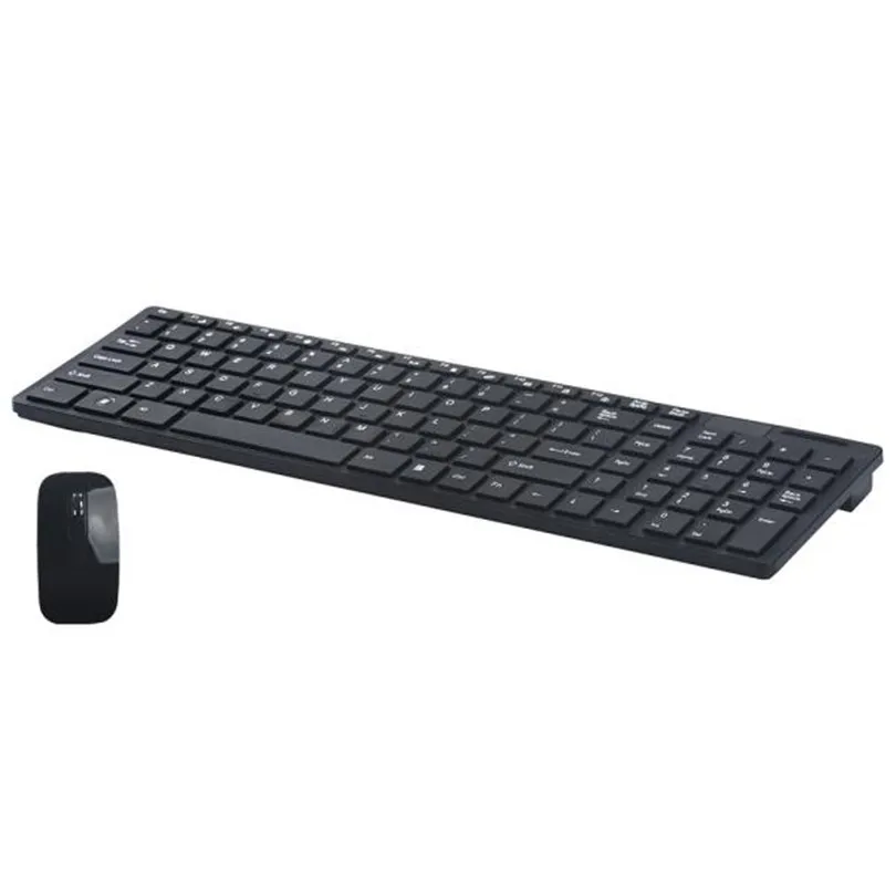 Роскошный ультра тонкий Мини 2,4G Беспроводная оптическая клавиатура мышь комплект для ПК ноутбук клавиатура для планшета A30