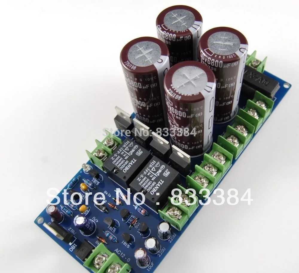 Free shipping NEW 50V6800UFx4 power supply board with LED Speaker protection for amplifier DIY kit Free shipping NEW 50V6800UFx4 power supply board with LED Speaker protection for amplifier DIY kit