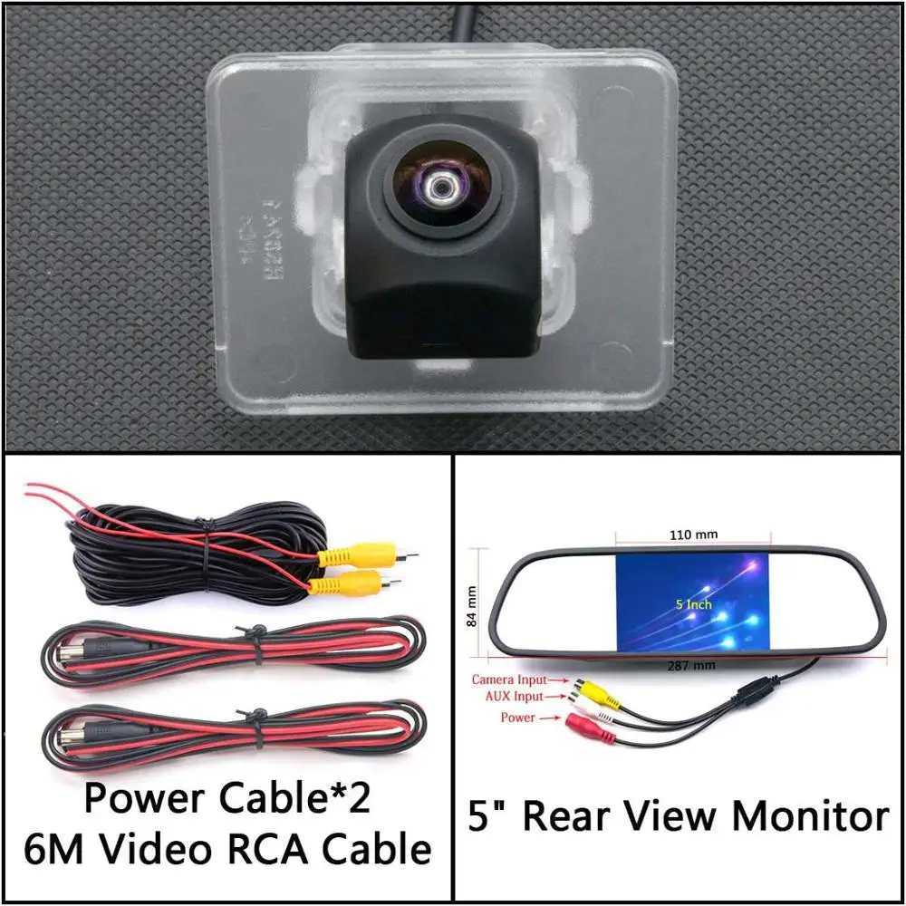 Cam N 5 inch Mirror 175 градусов HD резервная камера заднего вида для Kia Optima K5 2010 2011 2012 2013 Cerato k3 2013~ автомобильный монитор - Название цвета: Cam N 5 inch Mirror