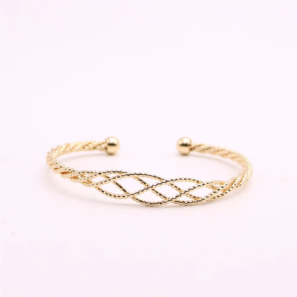 

Net structure women bangle Fried dough twist form bangles designed for women and