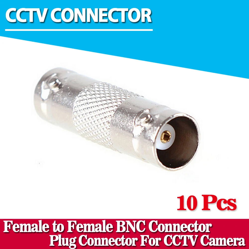 10pcs BNC Female to Female Inline Coupler Coax BNC Connector Extender for CCTV Camera Security font