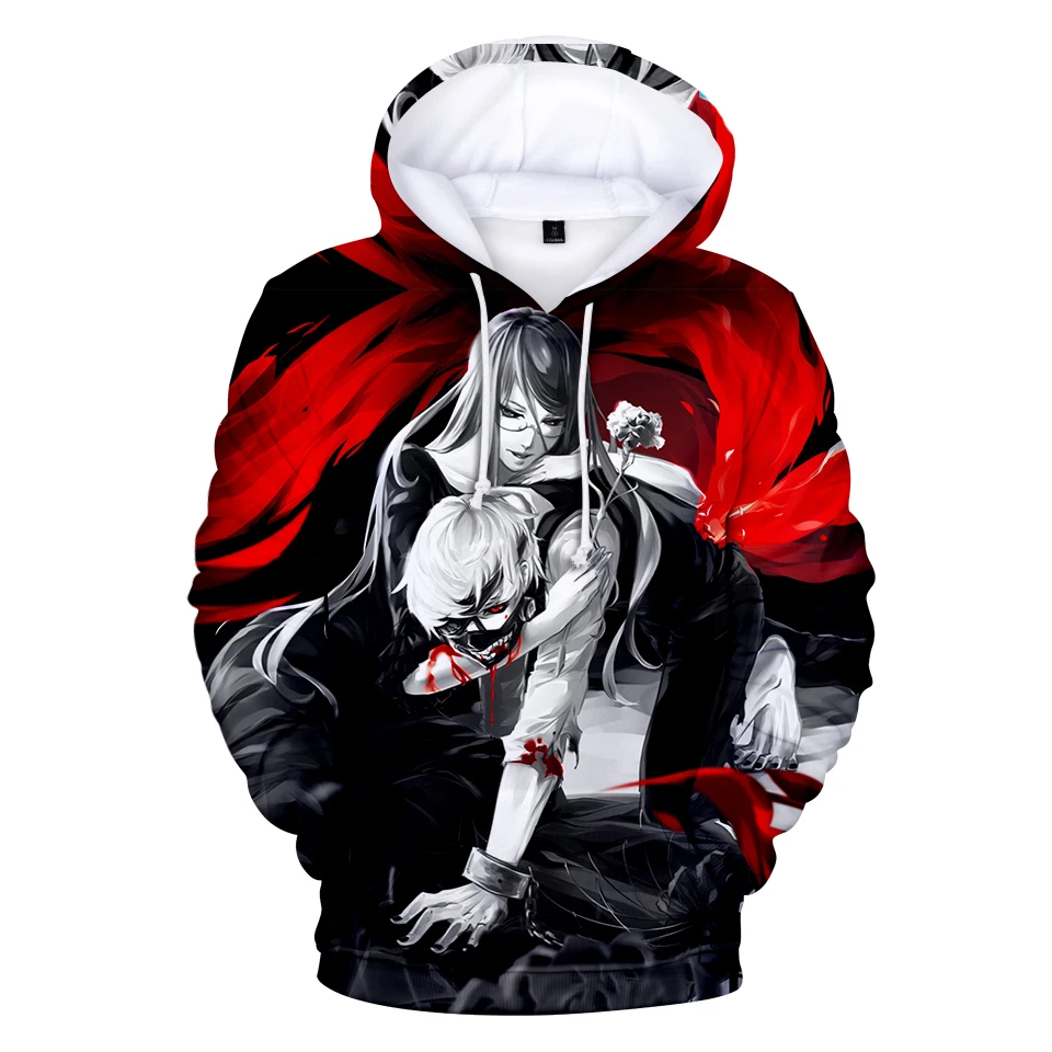 

FrduFrdun Tommy 3D Tokyo Ghoul Character print Hoodies Men and women Hip Hop Sweatshirt Leisure Spring Autumn Hoodies