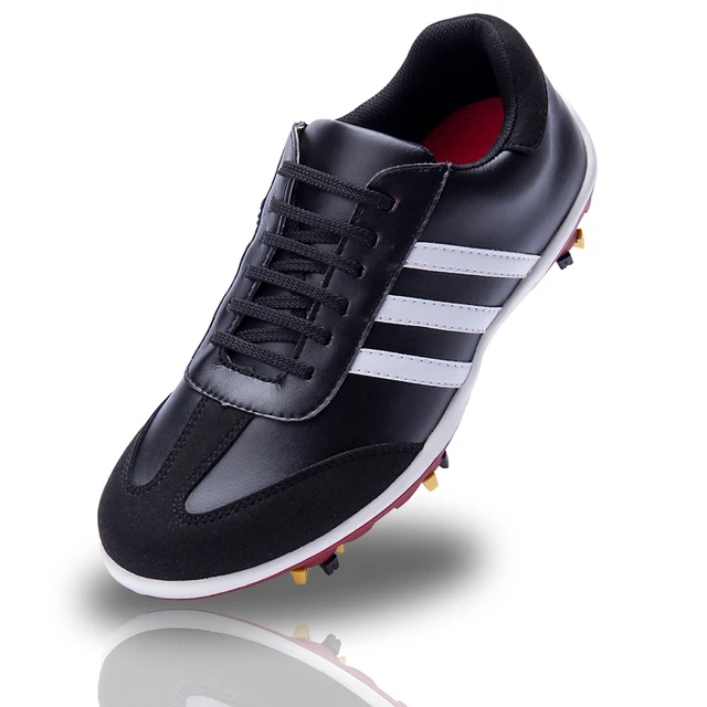 New style mens leather Golf shoes Breathable waterproof