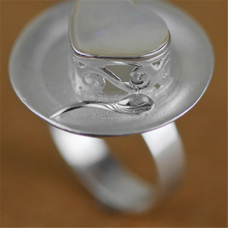 Lotus Fun Real 925 Sterling Silver Jewelry Natural Creative Handmade Designer Fine Jewelry Love Afternoon Dating Rings for Women