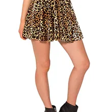 Сексуальные женские юбки леопардовым принтом плиссированная юбка высокая талия мини юбки праздничная одежда Jupe Femme Готический стиль