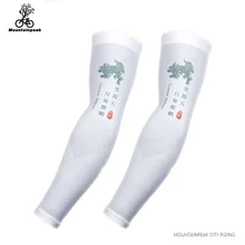 1 пара Велоспорт рука рукава Защита от ультрафиолета-slip бег руки грелки Ice ткань анти-пот спортивные состязания на улице рукав для мужчин женщин