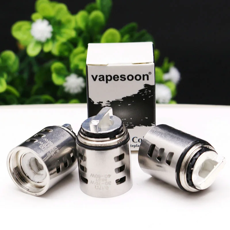 5 штук в партии vapesoon TFV12 принц катушки Q4 M4 T10 X6 заменяемая катушка головка ядер