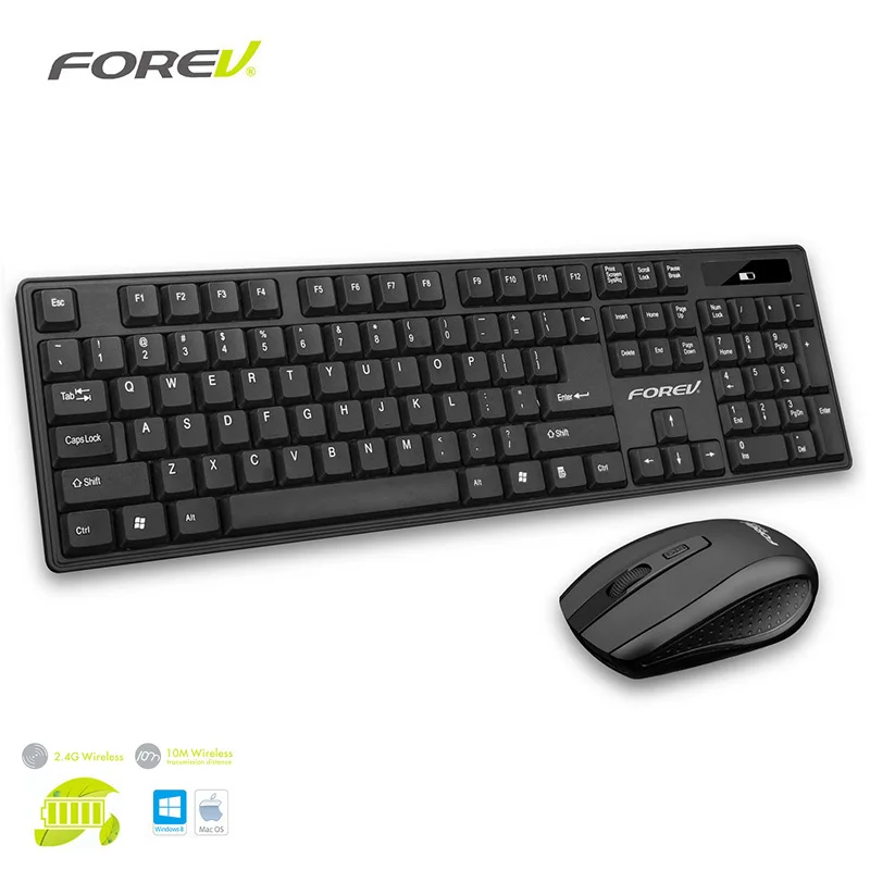 Universal 1 Set sets Forev FV I1 Wireless 2 4 Ghz Keyboard Mouse Combos Notebook Business