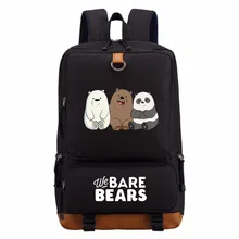 WISHOT We голый рюкзак с изображением медведей из аниме повседневный рюкзак для подростков мужчин wo мужские школьные сумки Дорожная сумка на плечо сумки для ноутбука