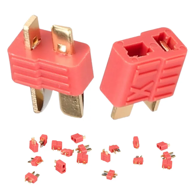 

100 pairs male female deans style XT plug with Golden grip T plug Anti-skid For RC ESC Battery 16% Off