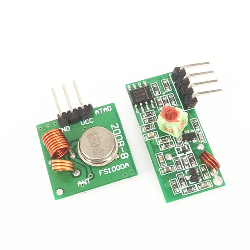 315mhz/433mhz Rf Transmitter And Receiver Module Kit For Arduino