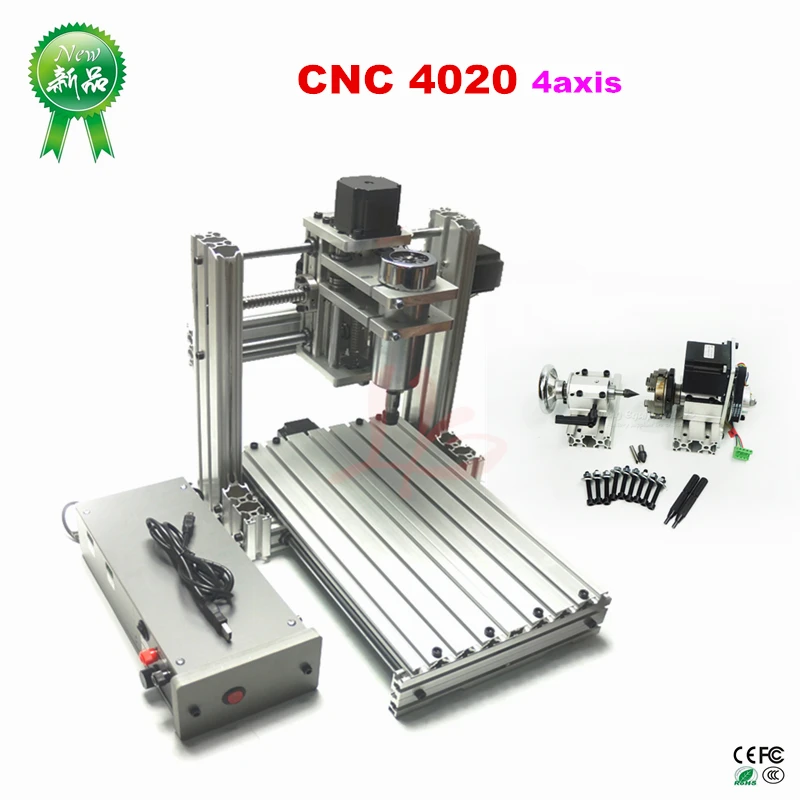 3D ЧПУ 4020 гравировальный станок 3/4/5AXIS CNC фрезерный станок с ЧПУ Мини гравировальный станок для дерева с тиснением с рельефным рисунком печатных плат ПВХ и т. д