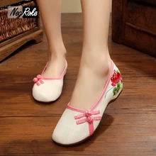 2017 mode designer wohnungen schuhe frauen sapato sexy feminino damen chinesische gestickte schuhe loafers oxford schuhe für frauen