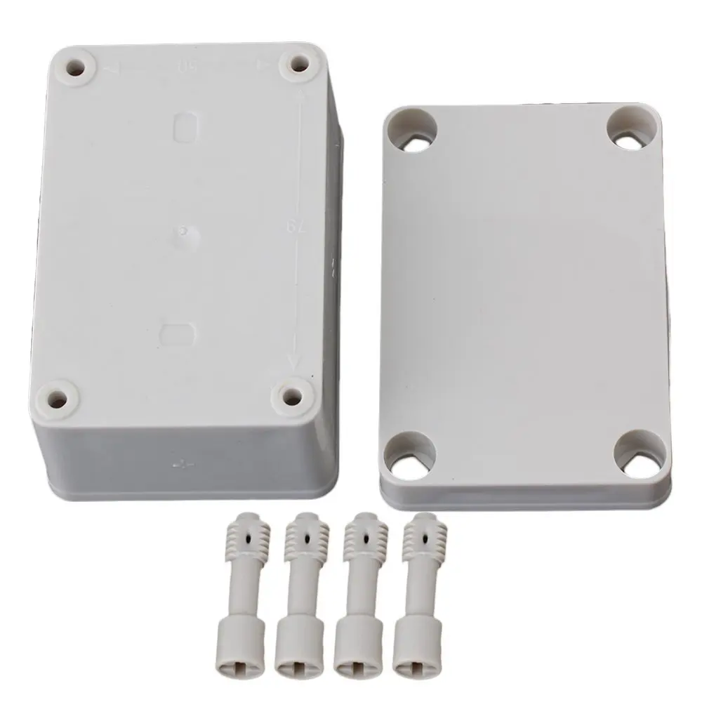 95mmx65mmx55mm White Gray Plastic IP66 Junction Box with Base Platete