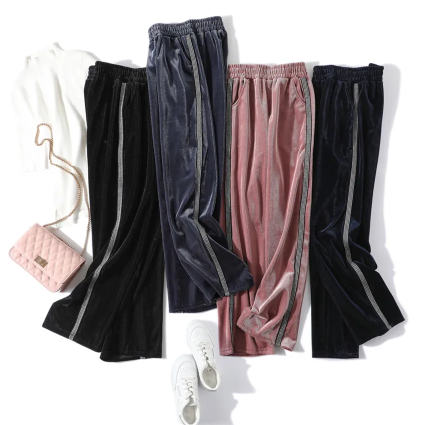 

New Autumn Fashion Women Thick Corduroy Pant All-match Leggings Casual Long Pant Winter Female High Waist Pants Trousers WZ842