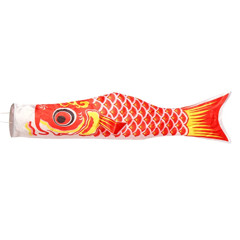 100 см 5 цветов водонепроницаемый японский Карп Windsock стример подвесной для рыб декор с флагами кайт Koi Nobori для детей - Цвет: Red
