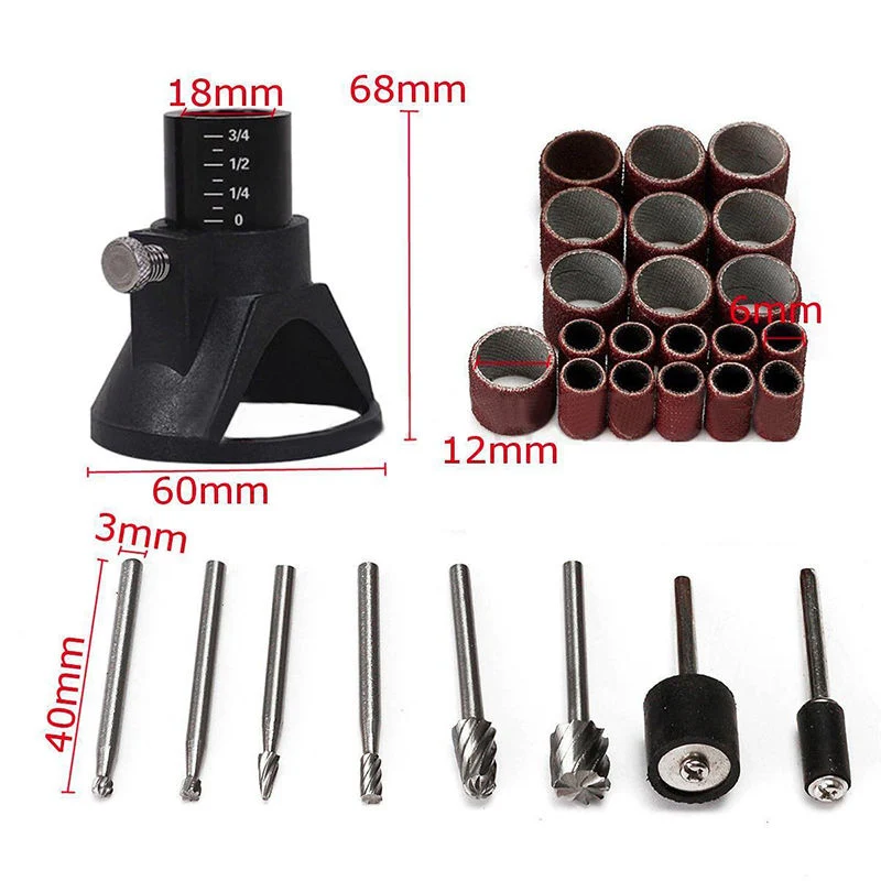 

29pcs/Set Drill Bit +Drill Locator +Sanding Band +Mandrel Tool Set Fits Grinding