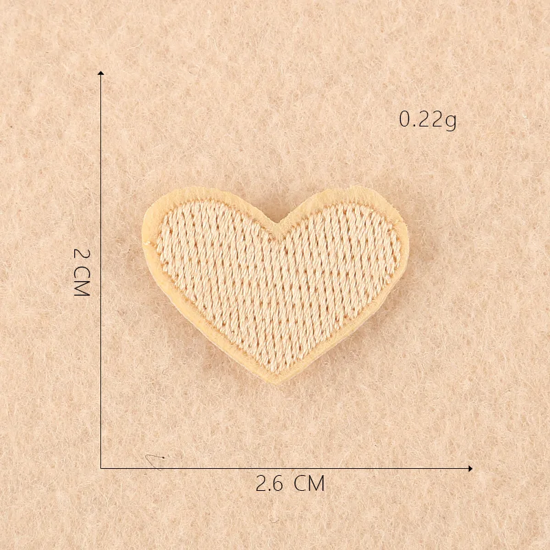 20 цветов) 2 шт./партия нашивки с сердечками для одежды сделай сам в полоску с железной аппликацией, наклейки для детской одежды, значки с вышивкой@ E - Цвет: 2-PCS-E-70