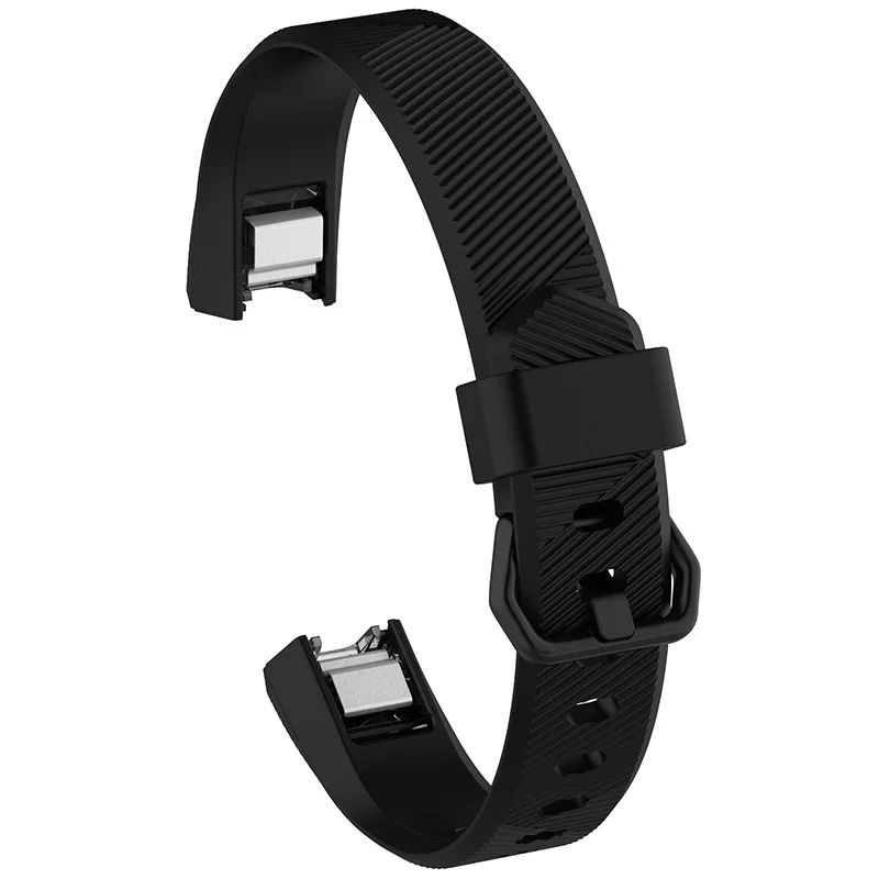 Для Fitbit Alta HR умный Браслет сменный спортивный силиконовый ремешок для часов Ремешок Для Fitbit Alta HR мягкий силиконовый ремешок для наручных часов - Цвет: Black