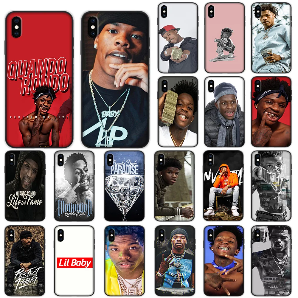 

Lil Baby Quando Rondo Soft Case for iPhone XS 11 Pro Max XR X 7 8 6 6S Plus Cover