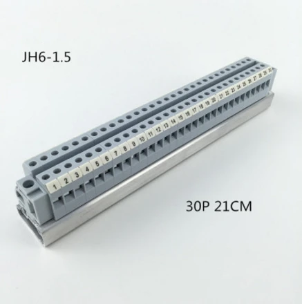 JH6-1.5 комбинированная Клеммная колодка комбинированный соединитель кусок направляющей тип напряжения Соединительный ряд