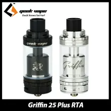 100% Original GeekVape Griffin 25 Más RTA Tanque 5 ml Capacidad Atomizador Tanque Rebuildable con Kennedy Estilo de Flujo de Aire Inferior