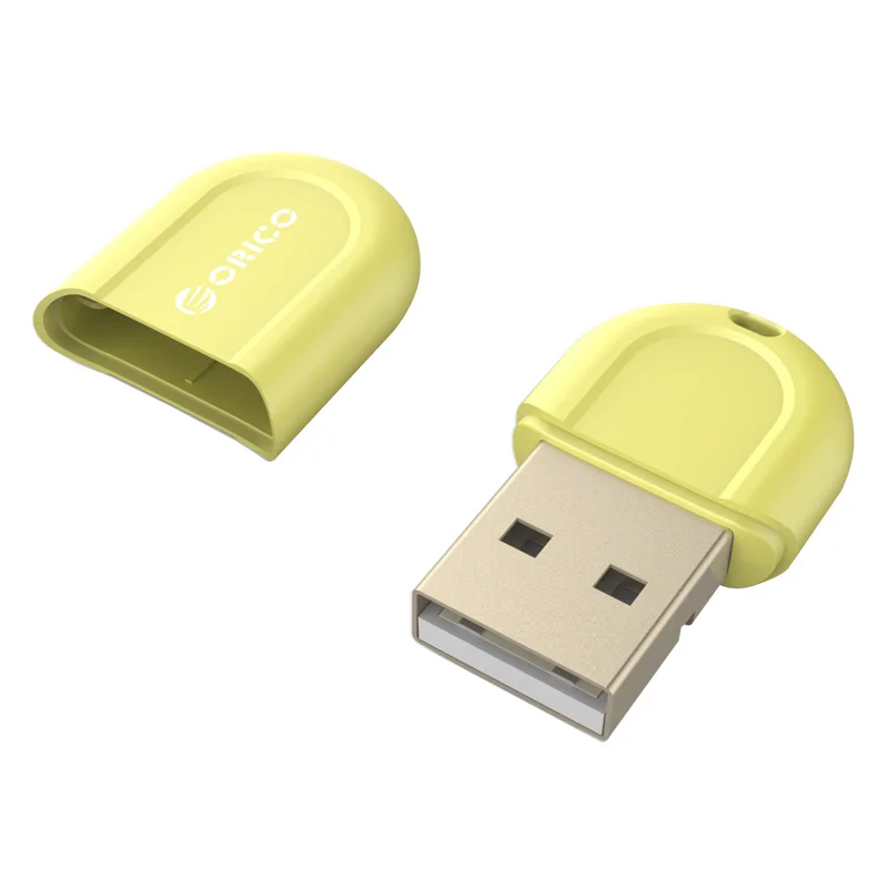 ORICO BTA-408 Mini USB Bluetooth 4,0 адаптер для ноутбука Настольный ПК костюм для IOS и Windows - Цвет: Yellow