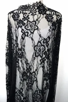 

Lucy's Lace Store Top quality women gowns lace! Super soft off white lace ribbon fabrics allover flowers 3 meters price
