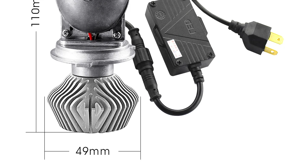 17 hlxg 70WPair H4 LED Mini Projector Lens Automobles LED Bulb LED Conversion Kit Lamp HiLo Beam Headlight 12V24V 5500K White