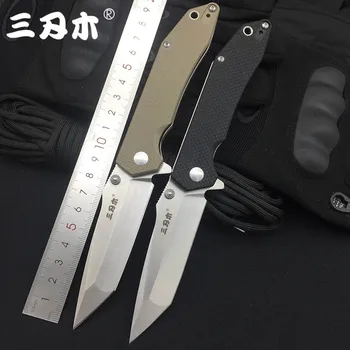 

Sanrenmu 9001 12C27 Blade G10 Handle Folding Knife Outdoor multi tools Pocket EDC Knives Gift Brand Design Utility Survival Tool