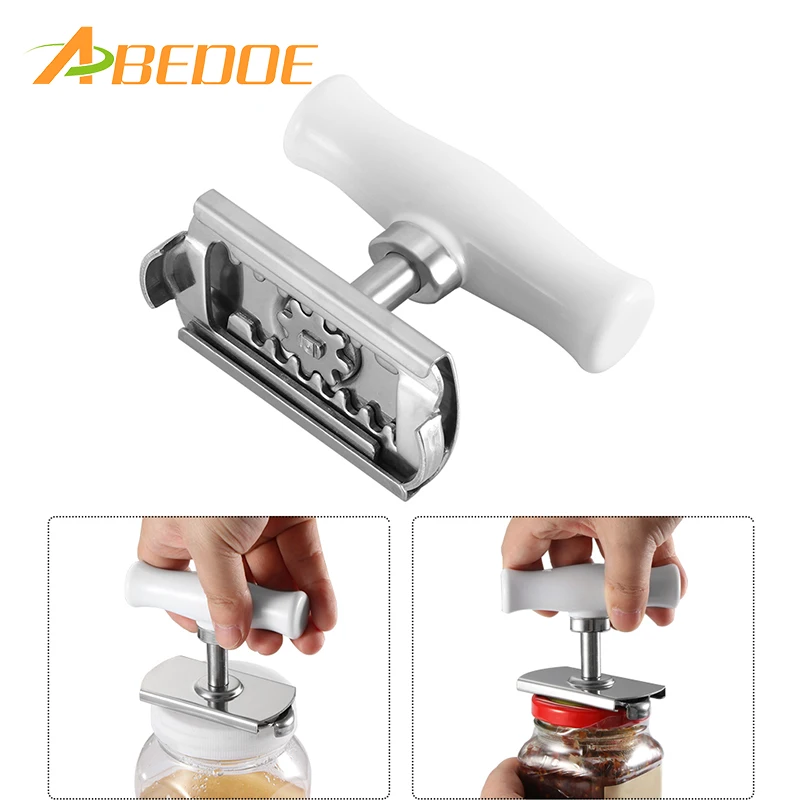 

ABEDOE Stainless Steel Can Opener Adjustable Labor Saving Screw Wrench Open Bottle Tin Kitchen Gadget for any Cans