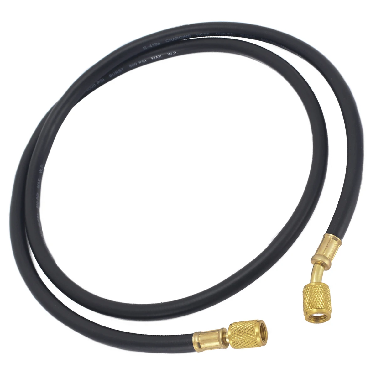 Practical AC Refrigeration Charging Hoses R22 R134a R12 R502 150cm HVAC 1/4" SAE Hose Fittings 800PSI For Air Conditioner Mayitr