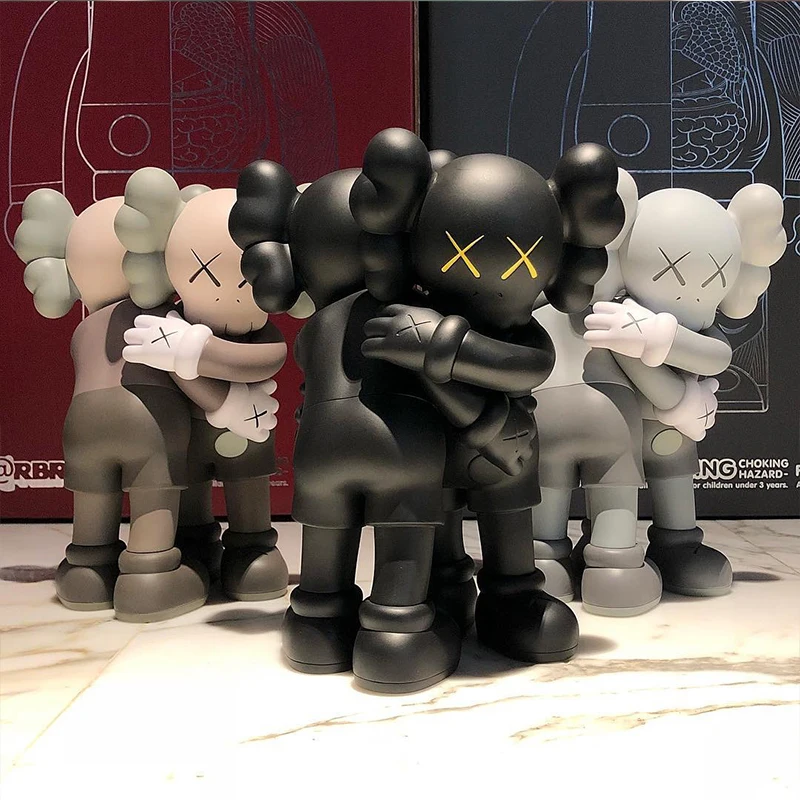 

New 2pcs of One Set Kaws Togerher Doll Hug Doll kaws Plastic Action Figures In Box
