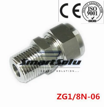 

Free shipping Terminal Stainless Steel Connector Fitting,ZG1/8N-06 Thread, Homebrew Fitting,Straight terminal fittings