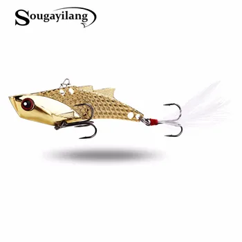 

Sougayilang 1PC Metal VIB Lures 3.5in/23g Vibration Spoon Lure Fishing Lure Bass VIB Bait Artificial Bait Cicada Lure vib bait