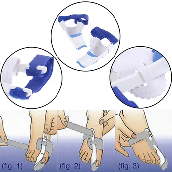 

1 Pair Toe Correction Toe Bunion Adjuster Hallux Valgus Orthopedic Braces Corrector Thumb Big Bone Orthotics Night Foot Care