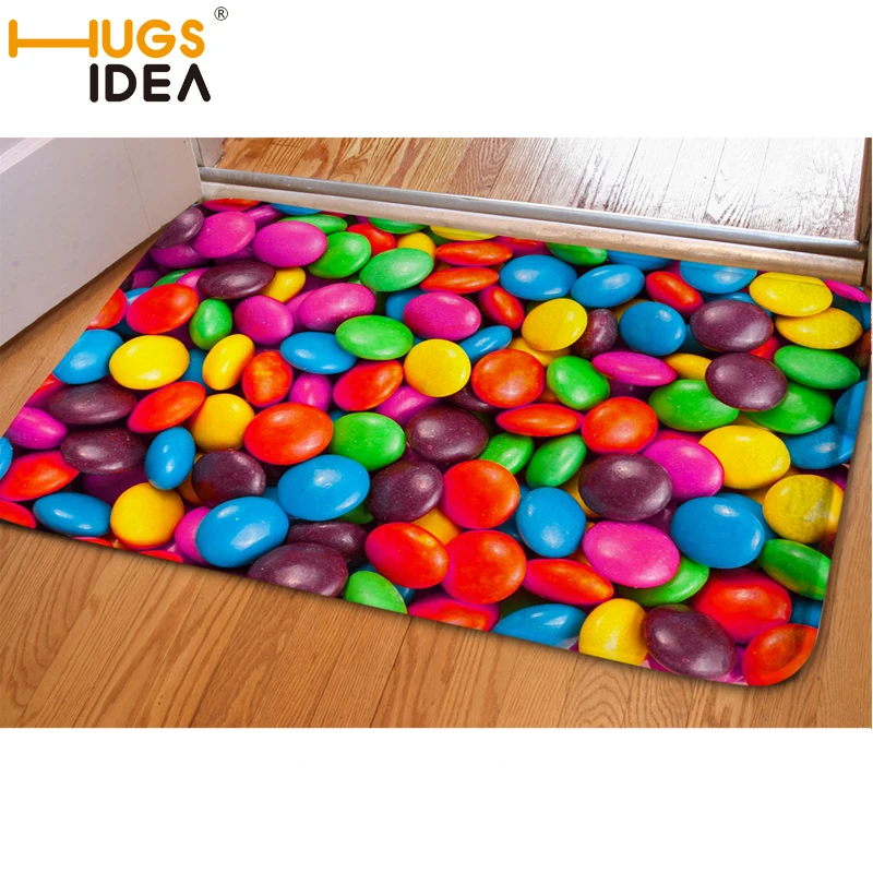Hugsidea Candy Color Funny Entrance Doormat Carpet Kids Bedroom Hugsidea Candy Color Funny Entrance Doormat Carpet Kids Bedroom Colorful Creative Non Slip Carpets Rugs For Home Living Room