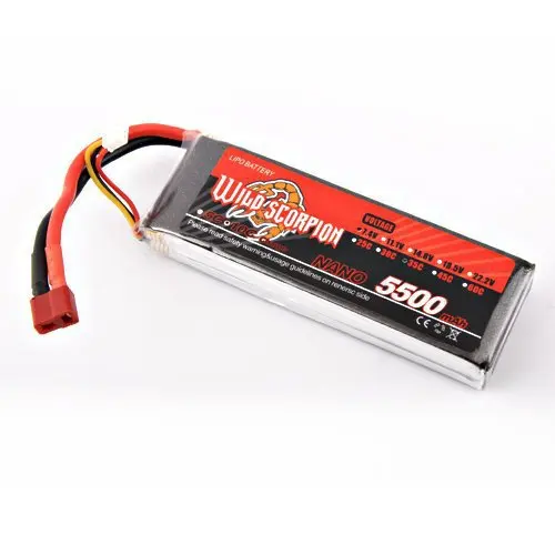

1pc 7.4V 5500mAh 35C Li-po Pack 2cells Battery Rechargeable RC Batteries